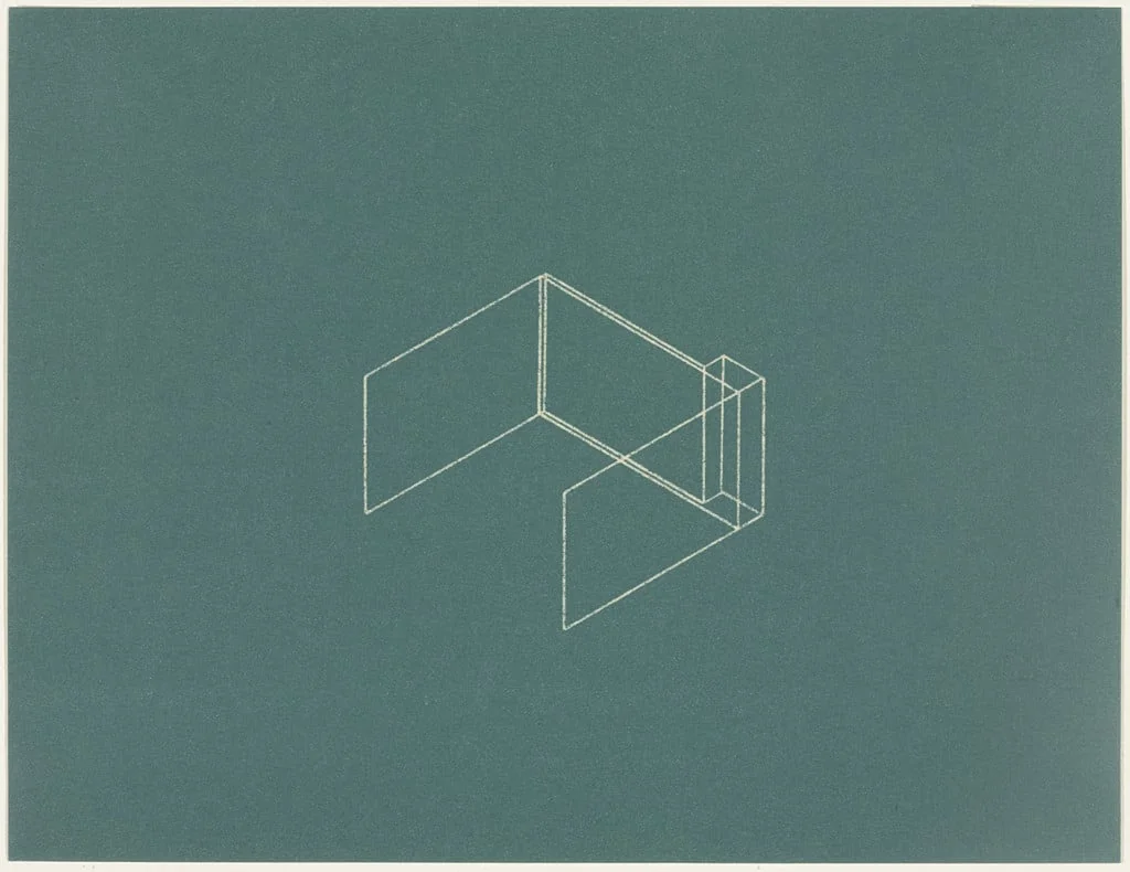Untitled, by Fred Sandback, ink, 1986