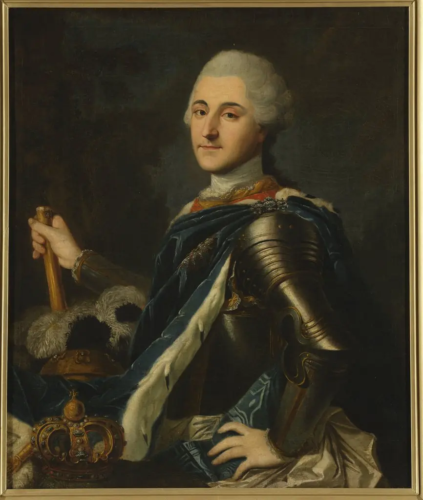 Portrait of king Stanisław August in armour