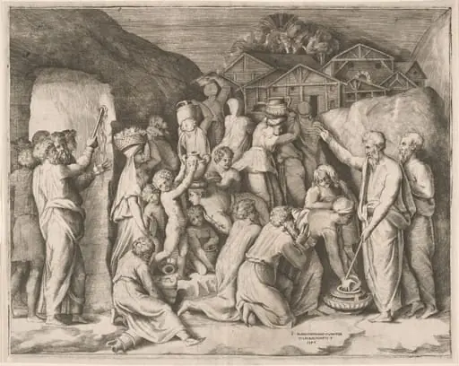 Moses Striking Water from the Rock