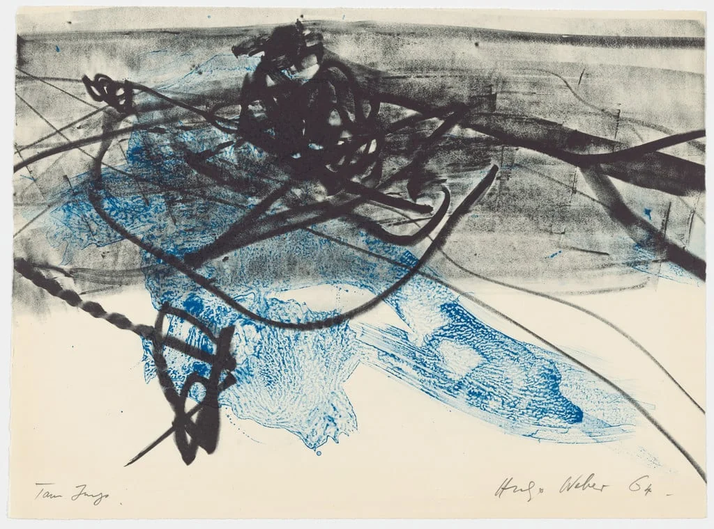 Untitled, by Hugo Weber, ink, 1964