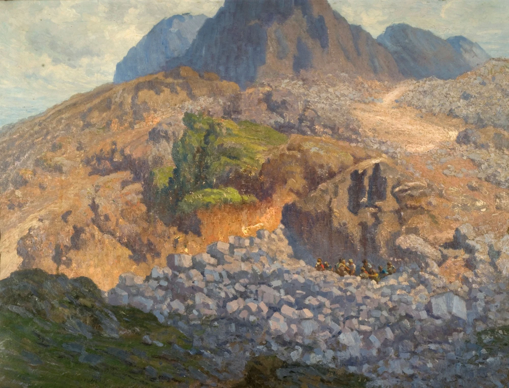 Paisaje de Tandil, by Pío Collivadino, oil, 1917