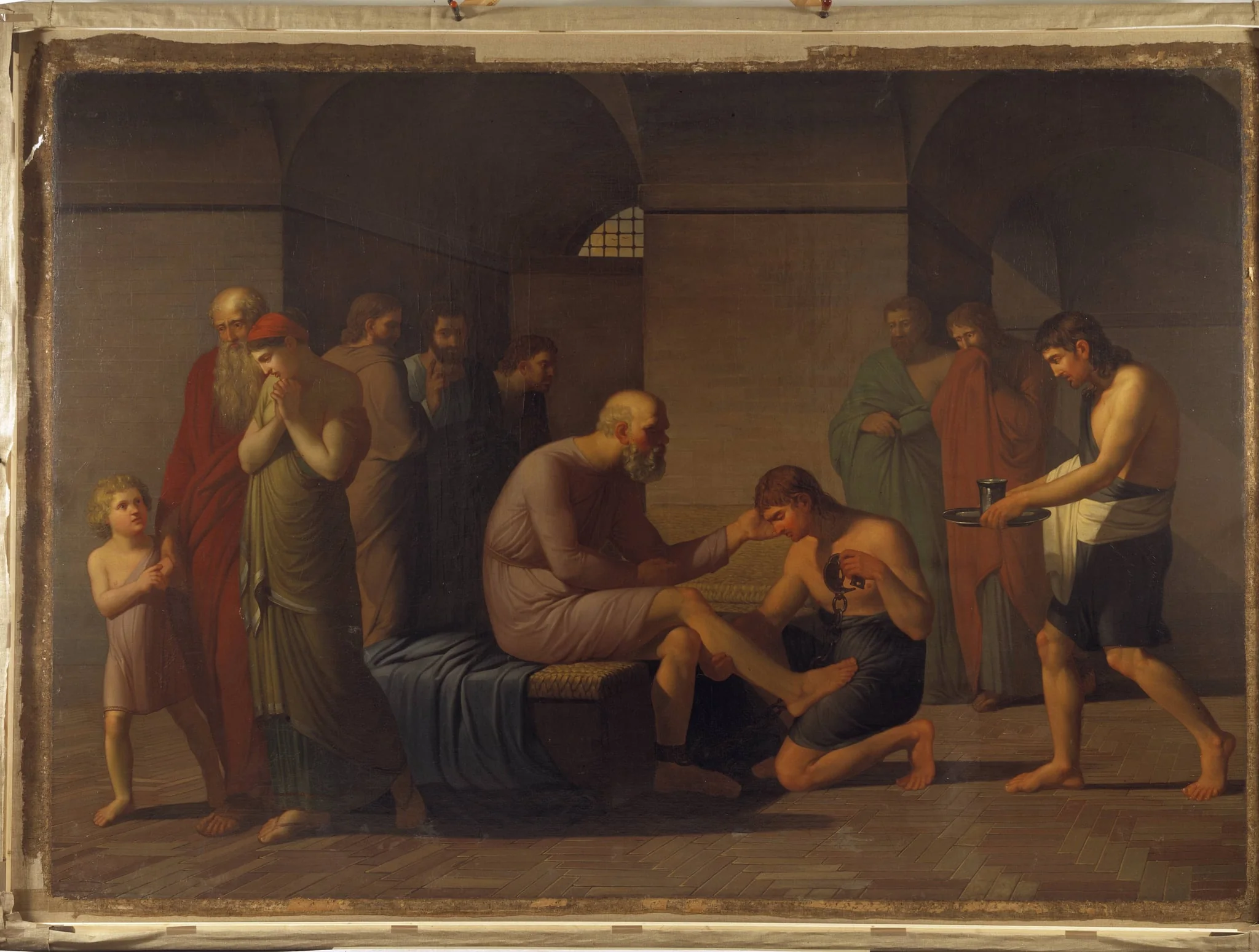 Sokrates' død, by Unknown, 1808
