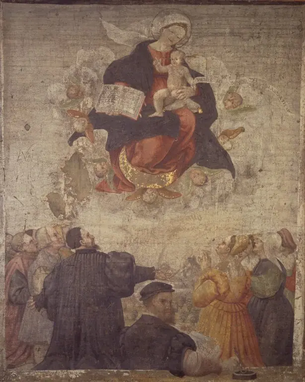 The Immaculate Conception with Worshippers