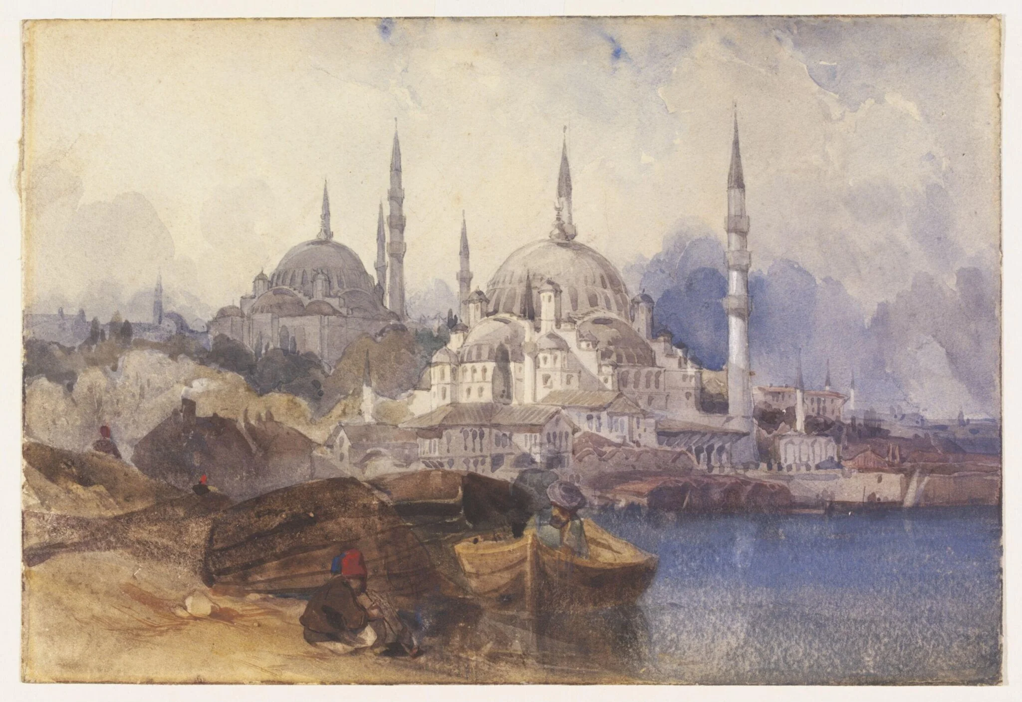 The Yeni Valide Camii and the Süleymaniye Mosque, with the Golden Horn in the forground