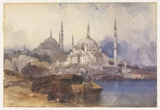 The Yeni Valide Camii and the Süleymaniye Mosque, with the Golden Horn in the forground