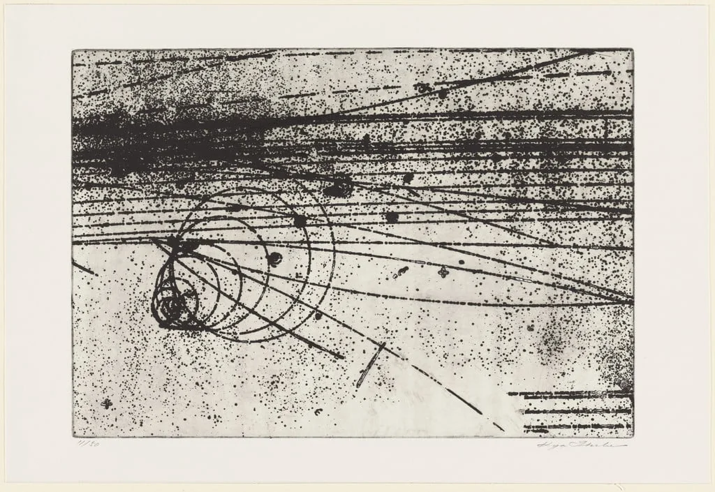 Untitled, by Kyo Ikebe, ink, 1975