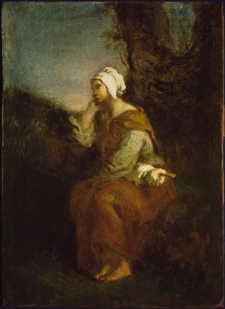 Peasant Girl Daydreaming