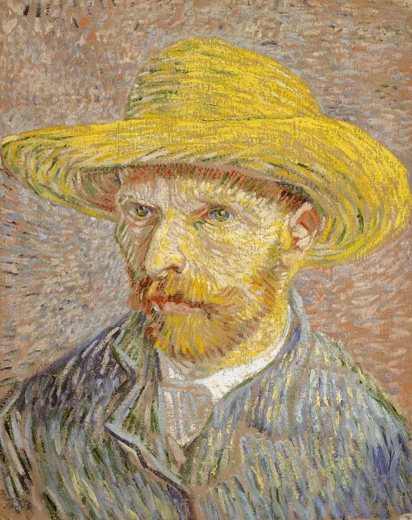 Self-Portrait with a Straw Hat