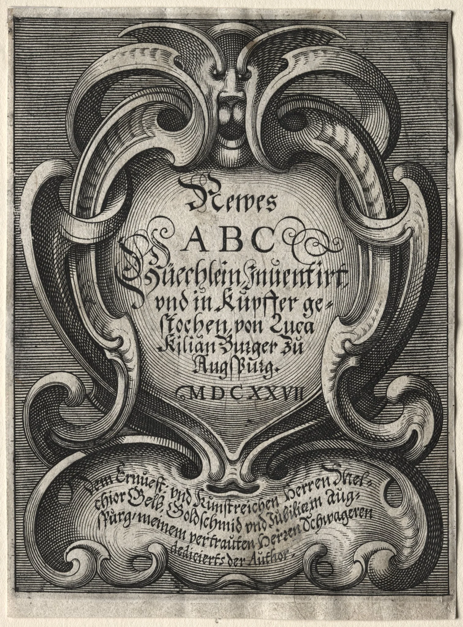New ABC Booklet, by Lucas Kilian, 1627
