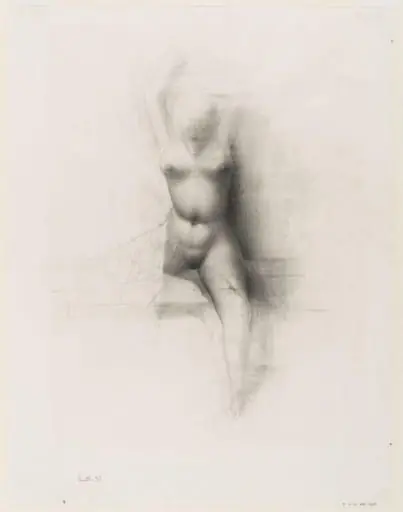 Study of a female nude for sculpture