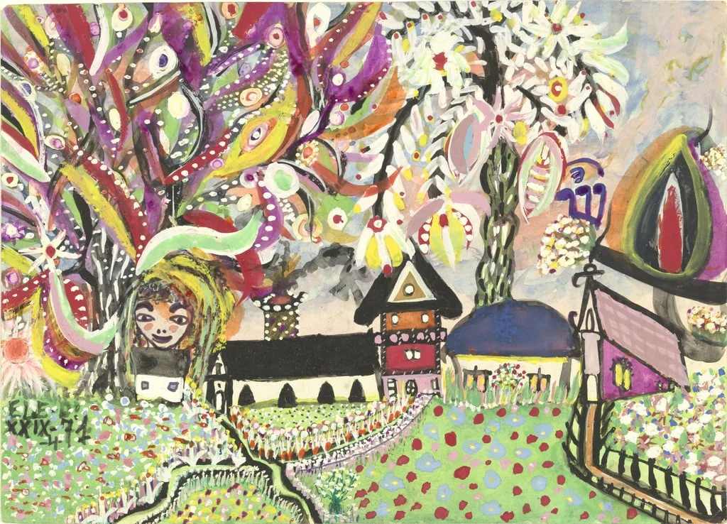 Untitled, by Ele D'Artagnan, watercolor, 1971