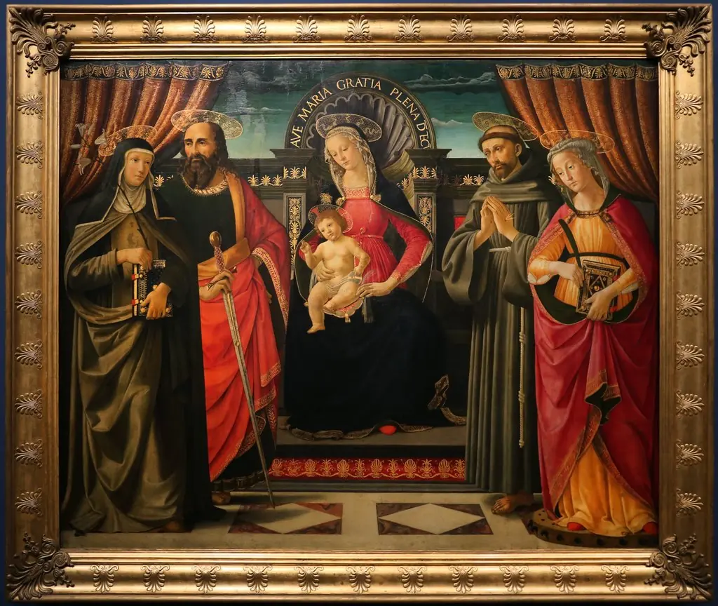 The Virgin with Blessing Child Enthroned and Saints