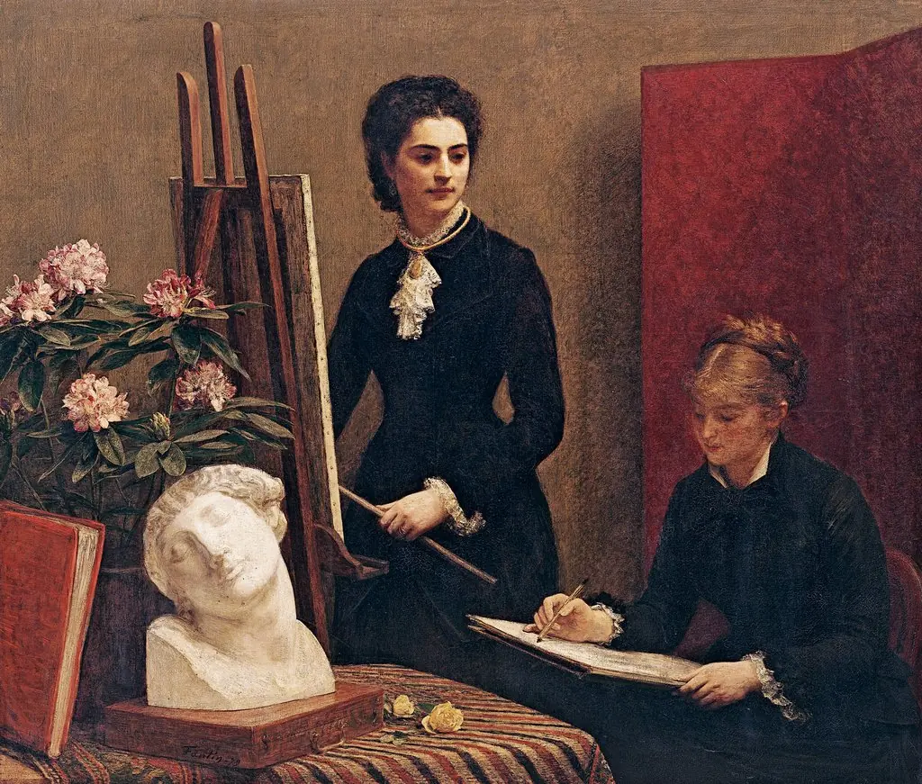 Drawing lesson in the workshop
