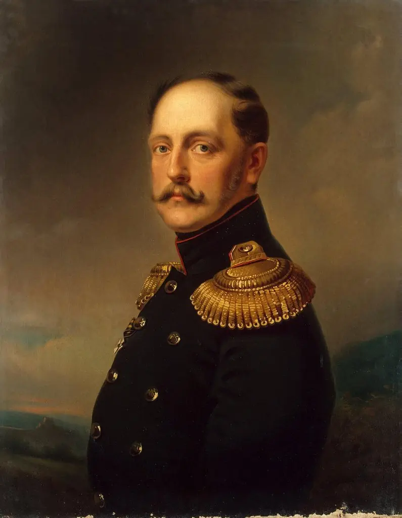 "Portrait of Emperor Nicholas I" Type of Kruger