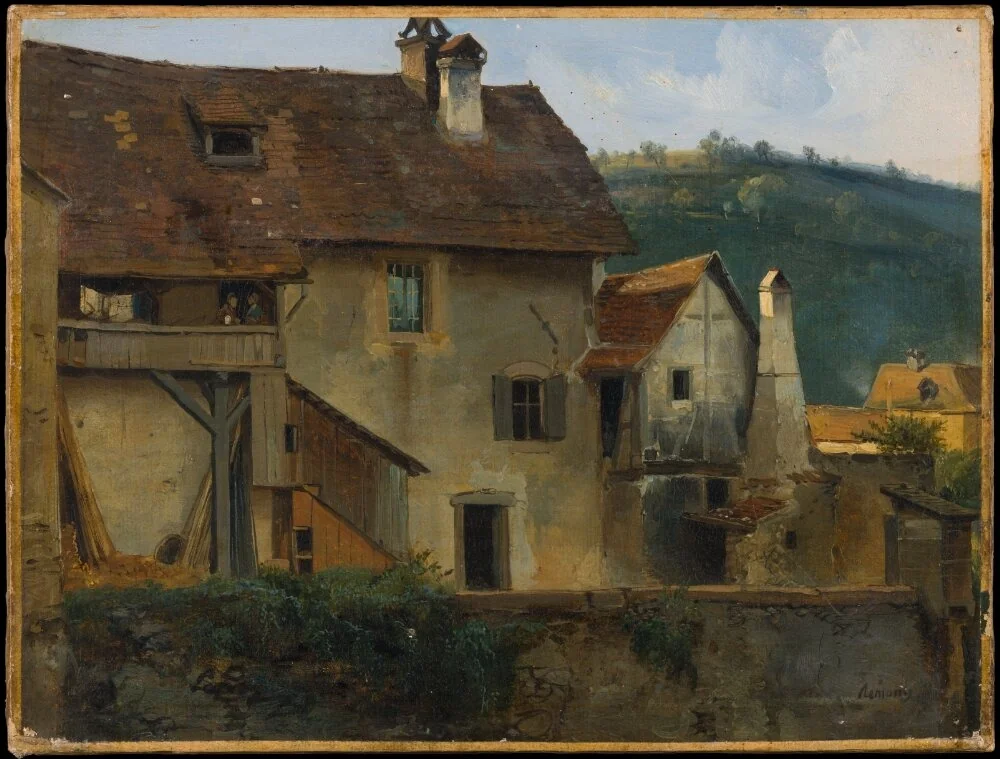 Buildings in Sainte Marie aux Mines, Haut Rhin, by Jean-Charles-Joseph Rémond, unspecified, 1845