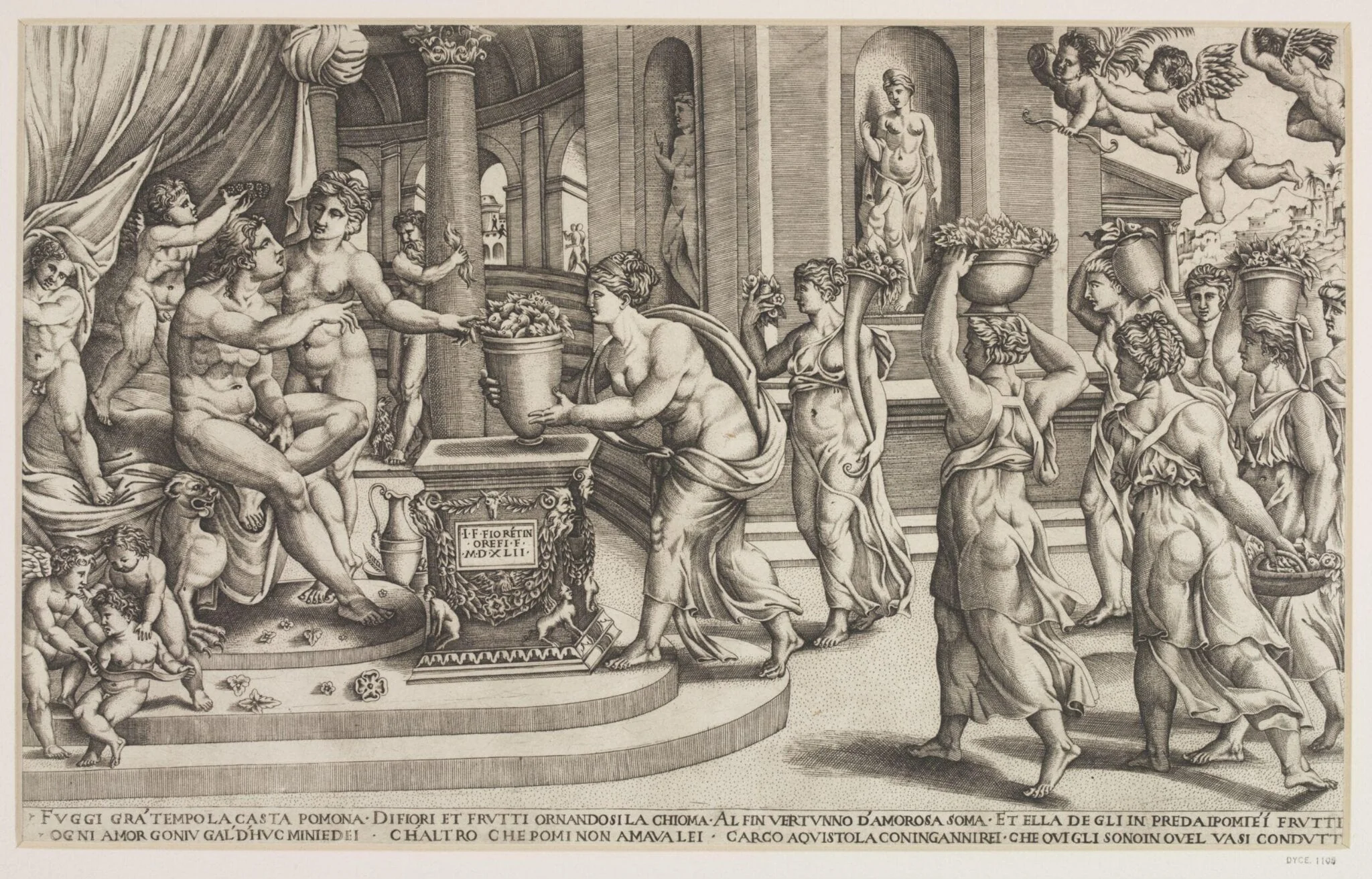Marriage of Vertumnus and Pomona, by Baccio Bandinelli, 1542