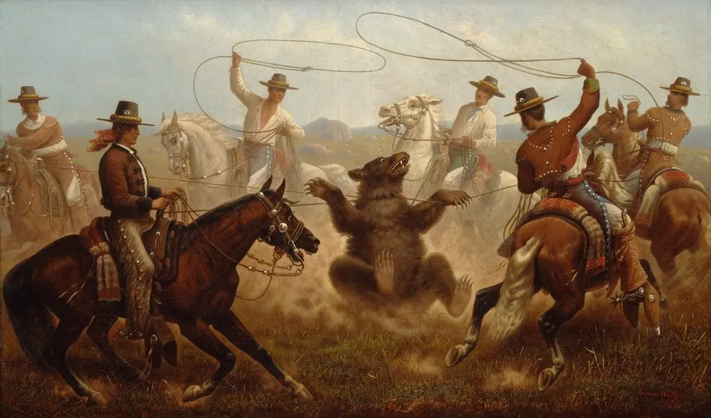 Cowboys Roping a Bear