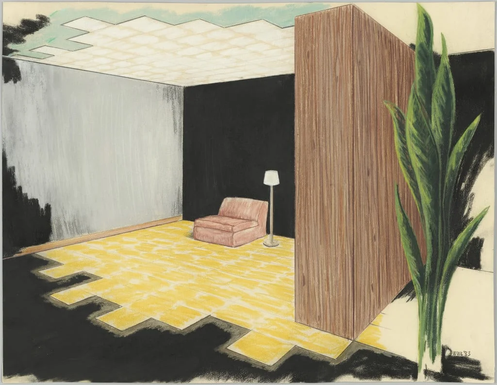 Untitled, by William Leavitt, pastel, 1983