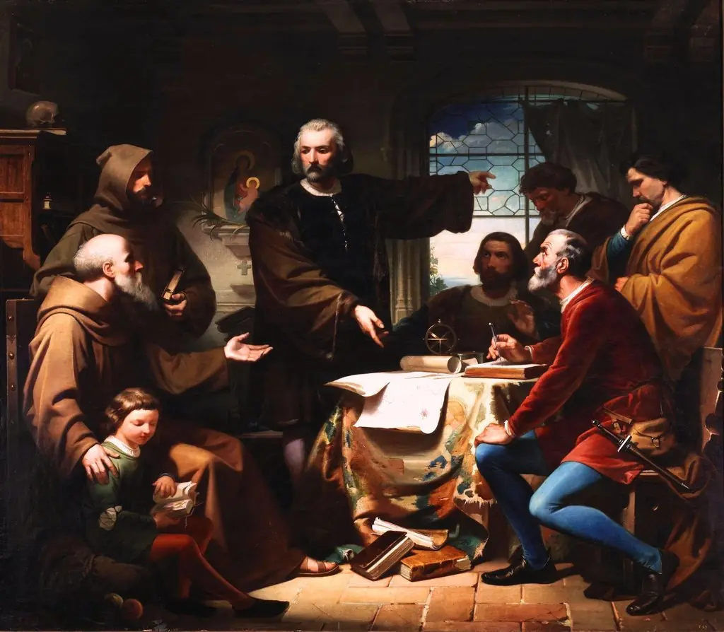 Christopher Columbus in the Convent of La Rábida