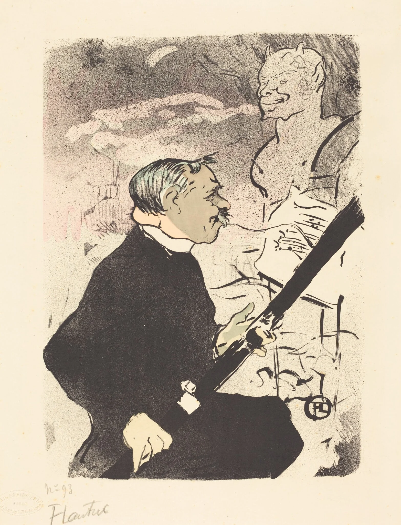 For You (Pour toi!...), by Henri de Toulouse-Lautrec, ink, 1893