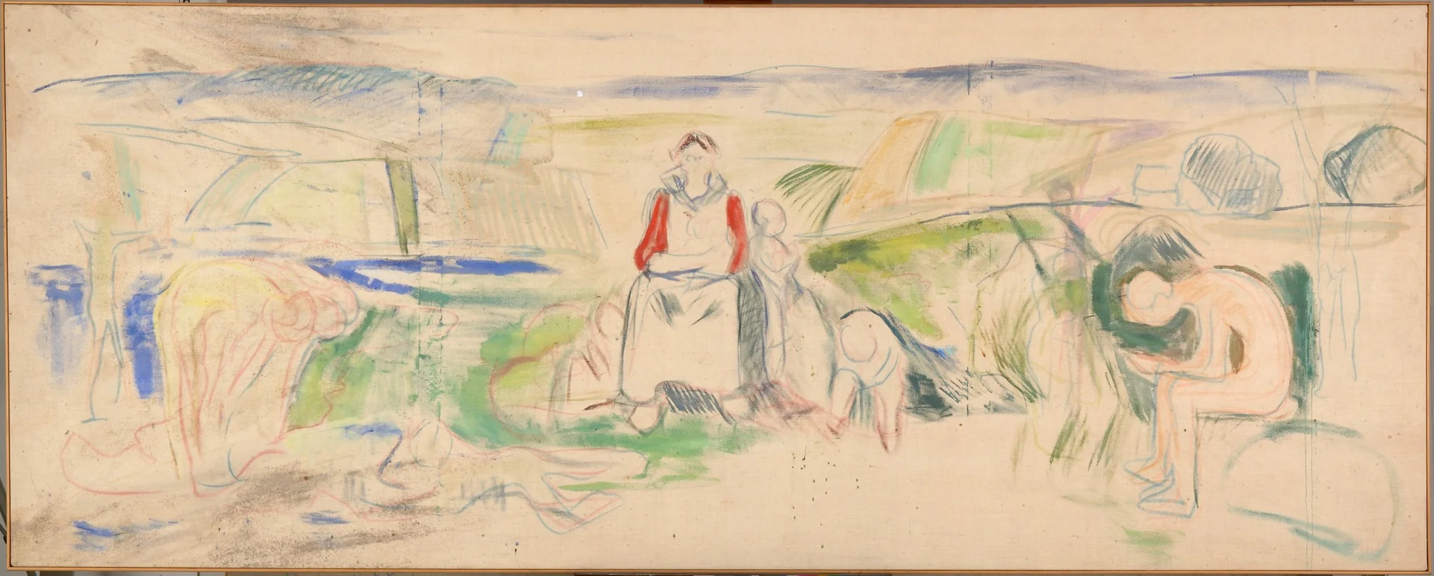 Alma Mater, by Edvard Munch, oil, 1930