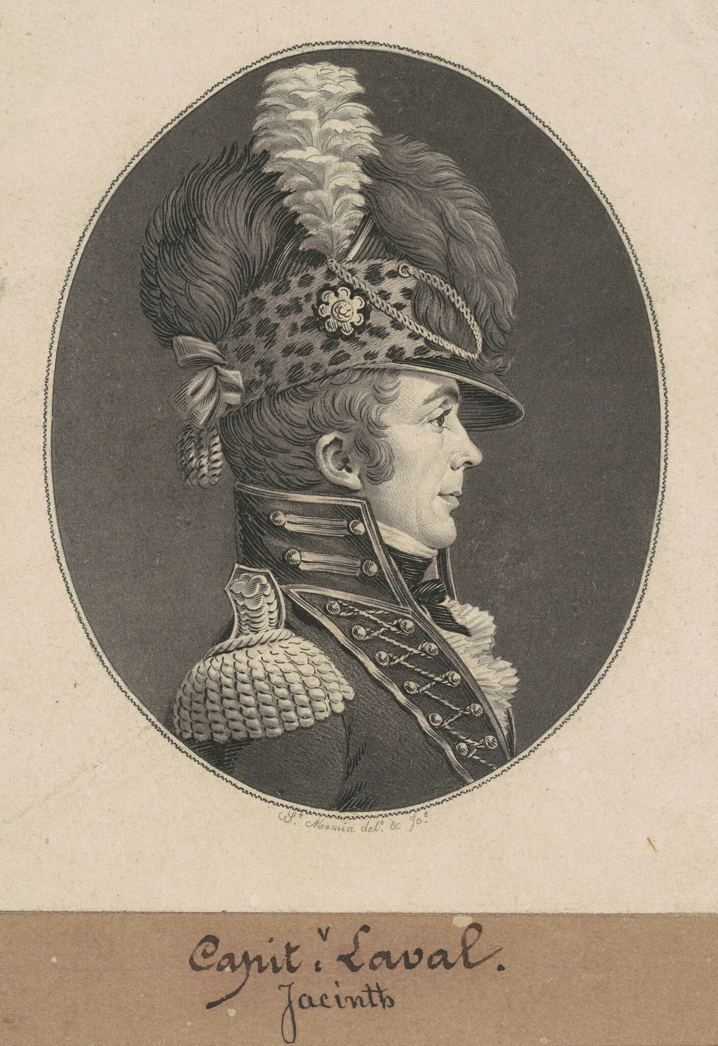 Jacint Laval, by Charles Balthazar Julien Févret de Saint-Mémin, ink, 1809