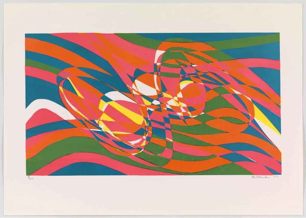 Untitled, by Stanley William Hayter, ink, 1973