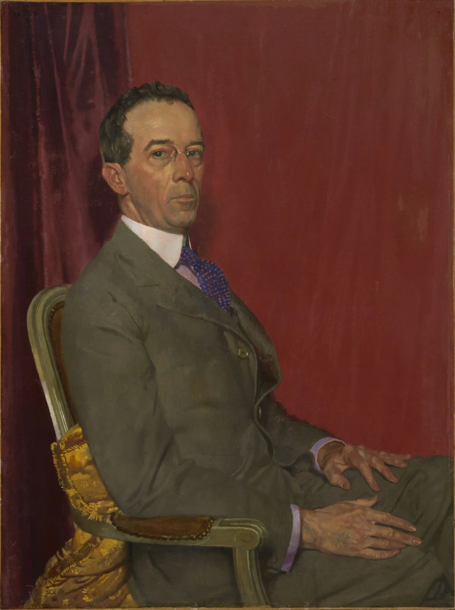 Robert Sterling Clark, by William Orpen, oil, 1921