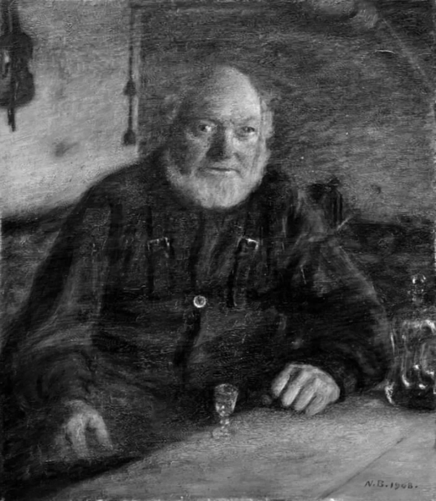 Niels Katkjær. Storyteller, by Unknown, 1908