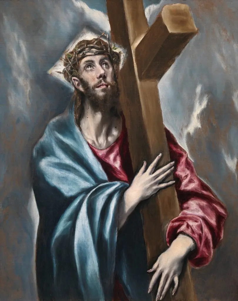 Christ Holding the Cross