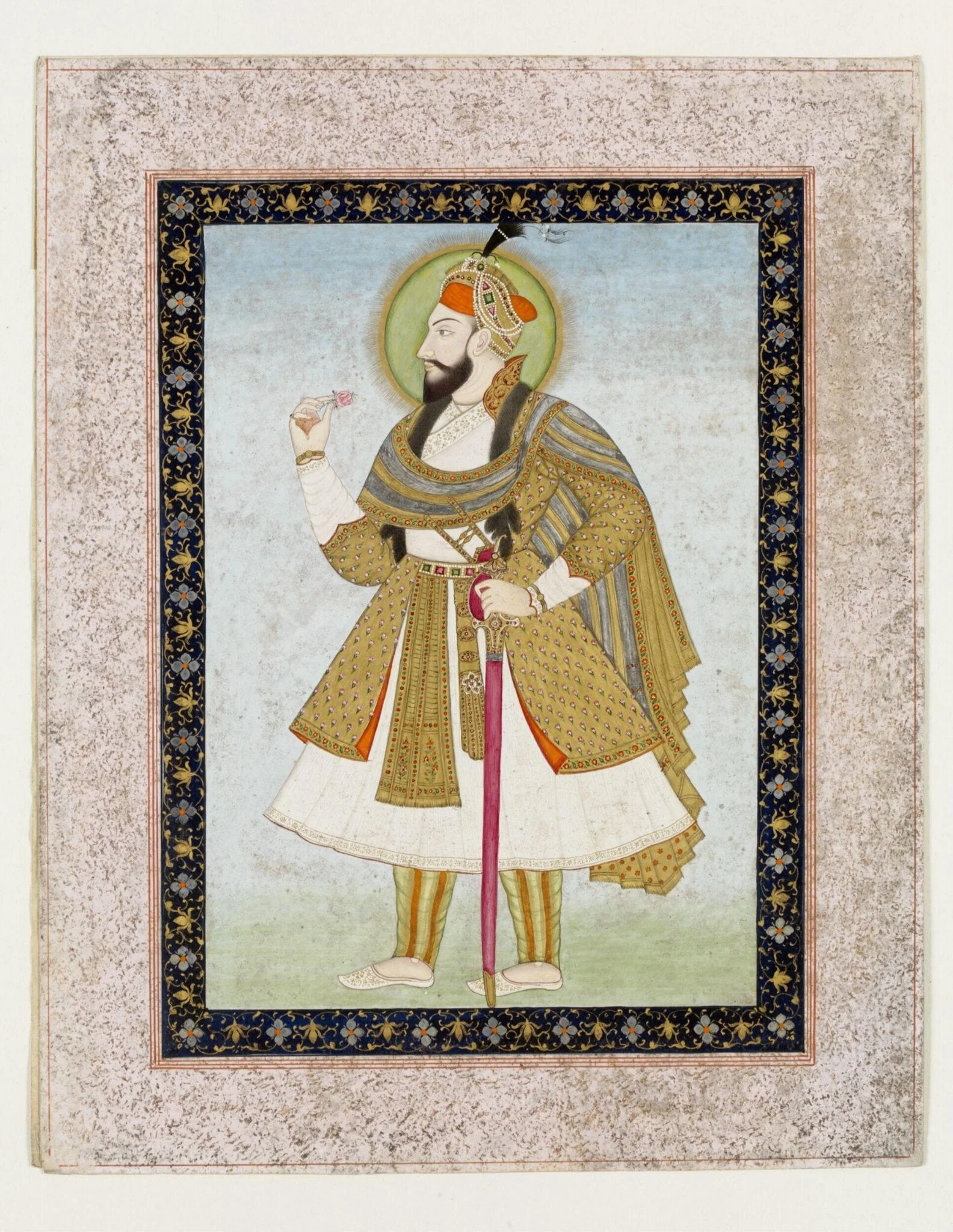 Abul-Hasan Qutb Shah, by Unknown, paint, 1840