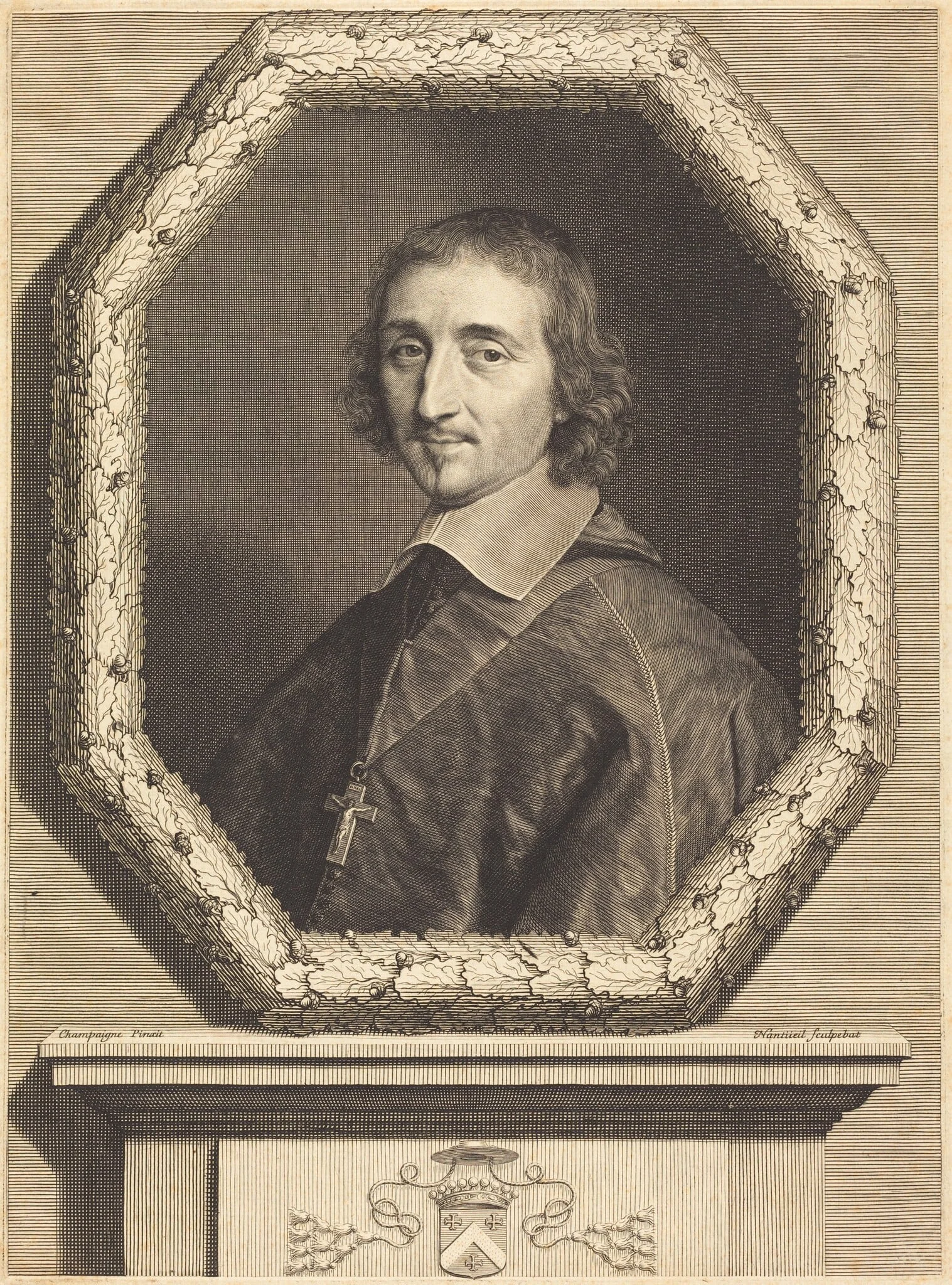 Ferdinand de Neufville, by Robert Nanteuil, ink, 1656