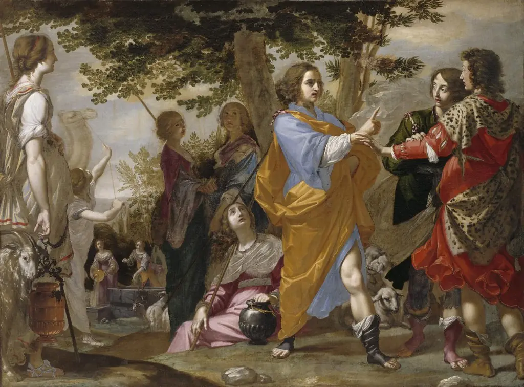 Moses Defending Jethro's Daughters at the Well
