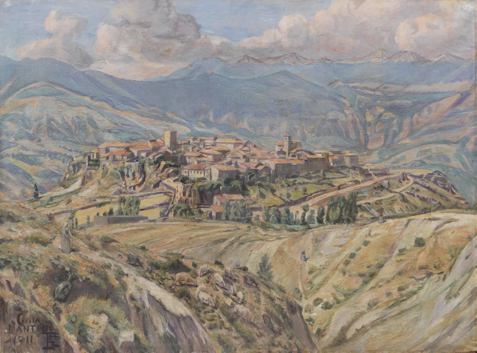 Cività d'Antino in the Abruzzi, by Unknown, 1911