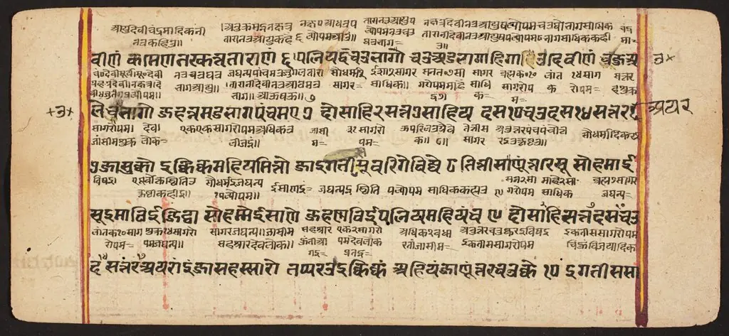 Tantric Manuscript "Sangrahani Sutra"