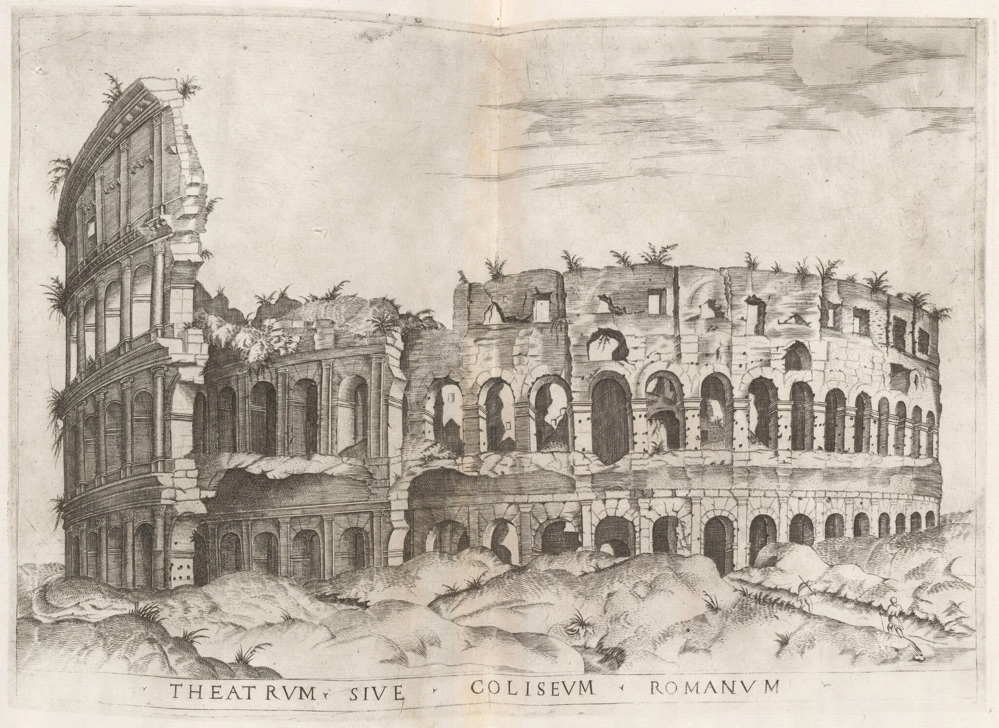 Colosseum, by Italian 16th Century, ink, 1555