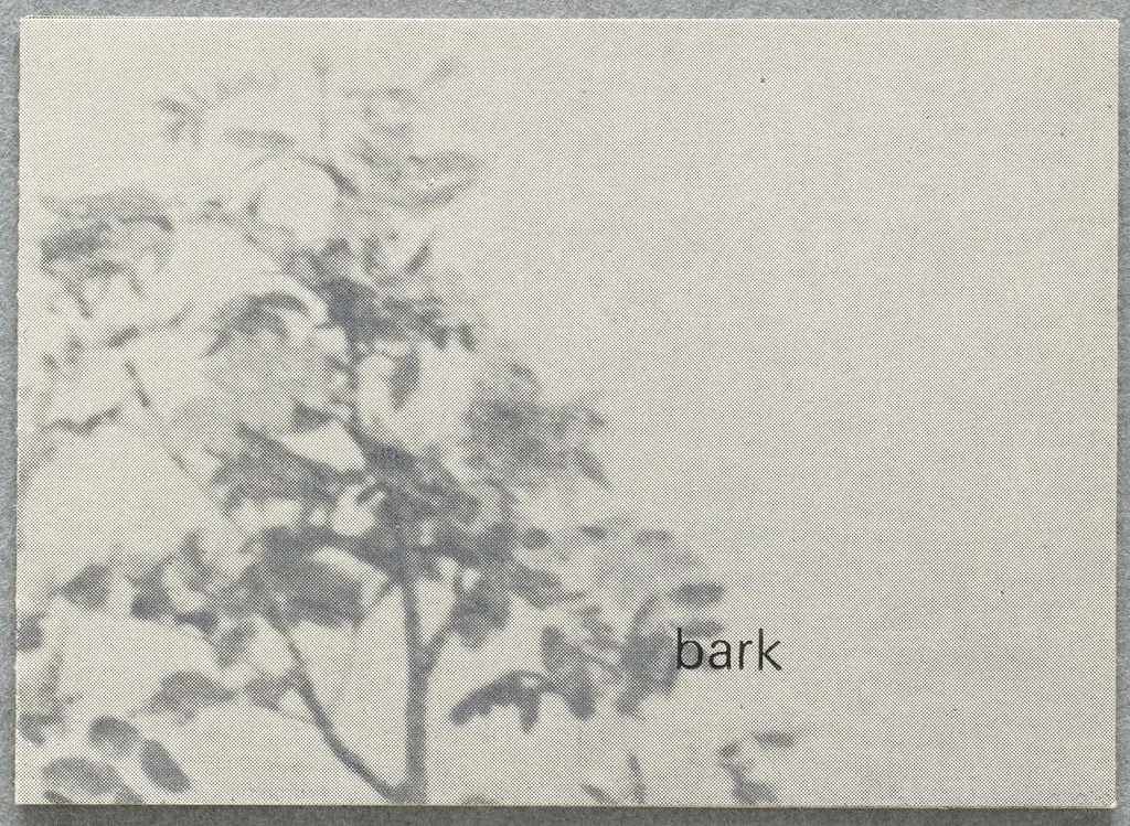 Untitled, by Ian Hamilton Finlay, 1972