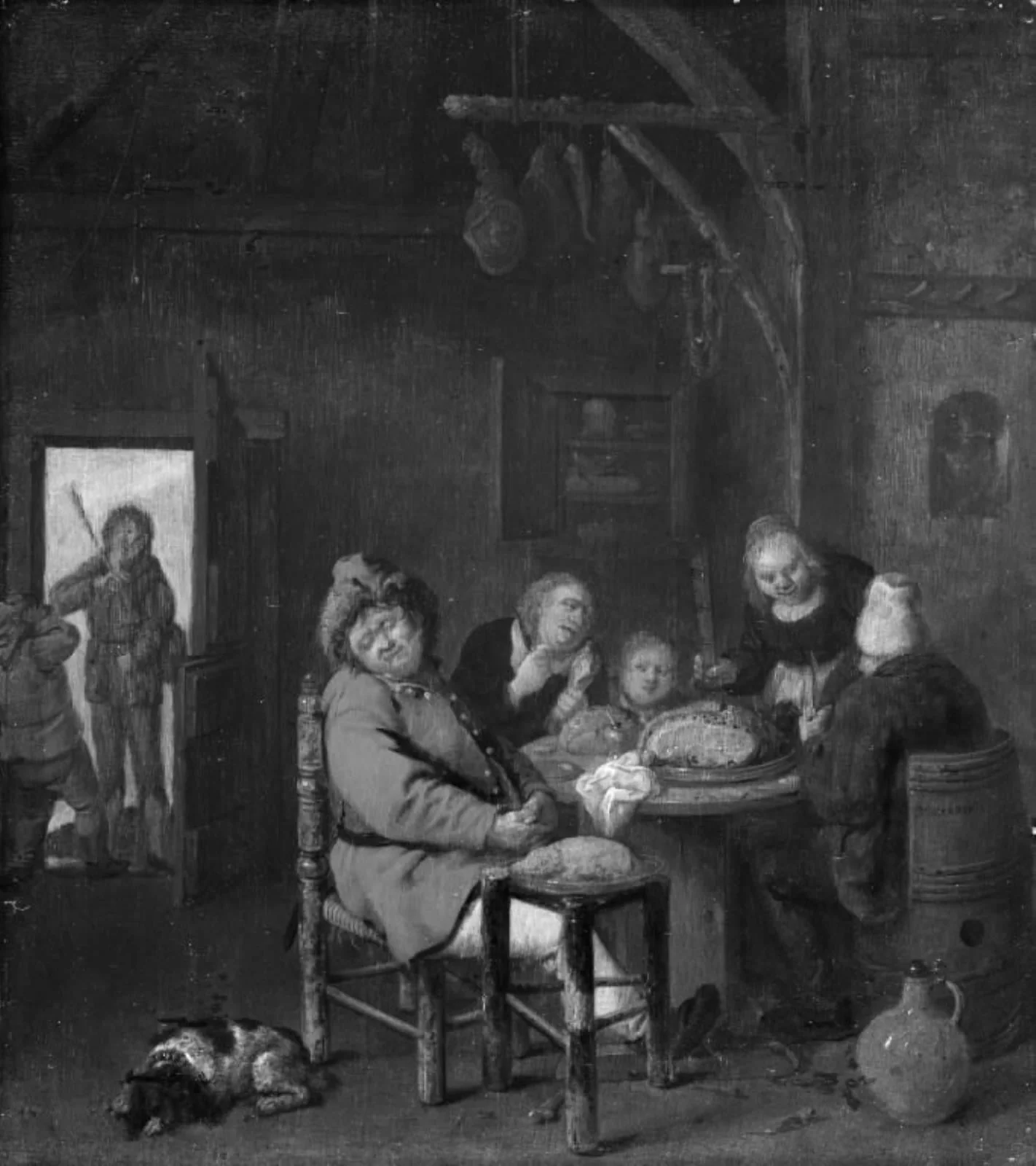 Peasant Family, by Unknown, 1646