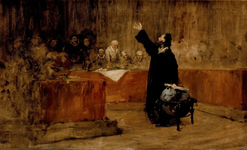 Sketch for a Picture--Columbus before the Council of Salamanca (A) (Christopher Columbus before the Council of Salamanca)