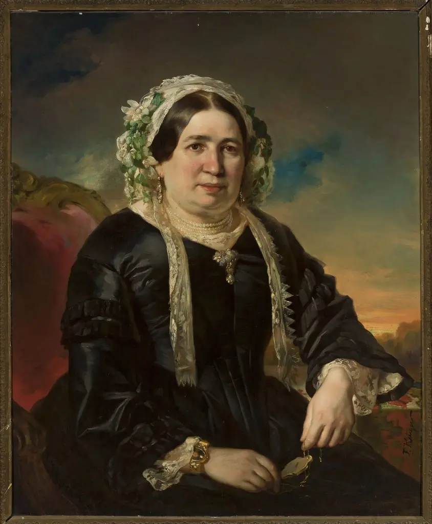 Portrait of a woman in a cap