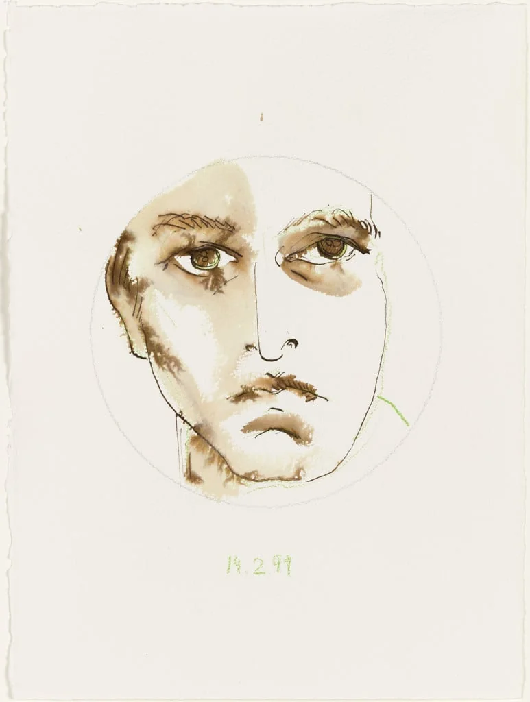 Untitled, by Thomas Schütte, watercolor, 1999