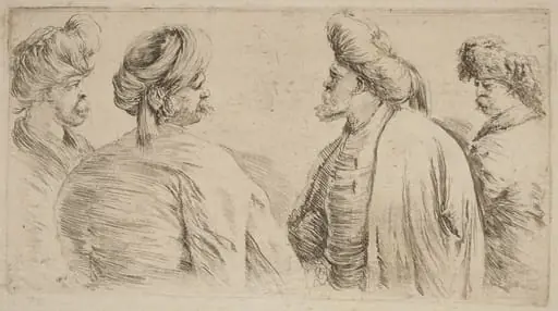 Four Turks Wearing Turbans