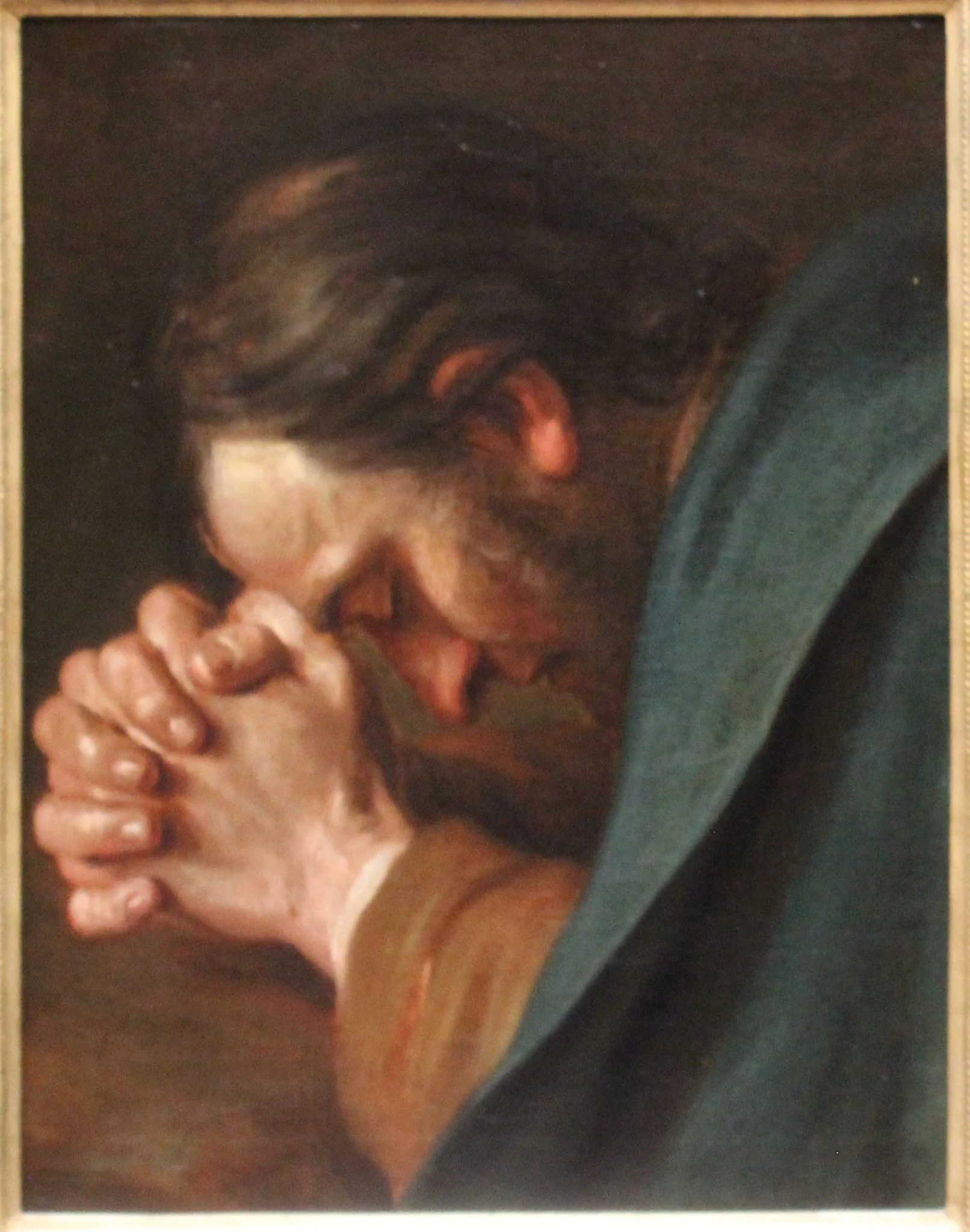 Man at prayer, by Pietro Rotari, unspecified, 1744