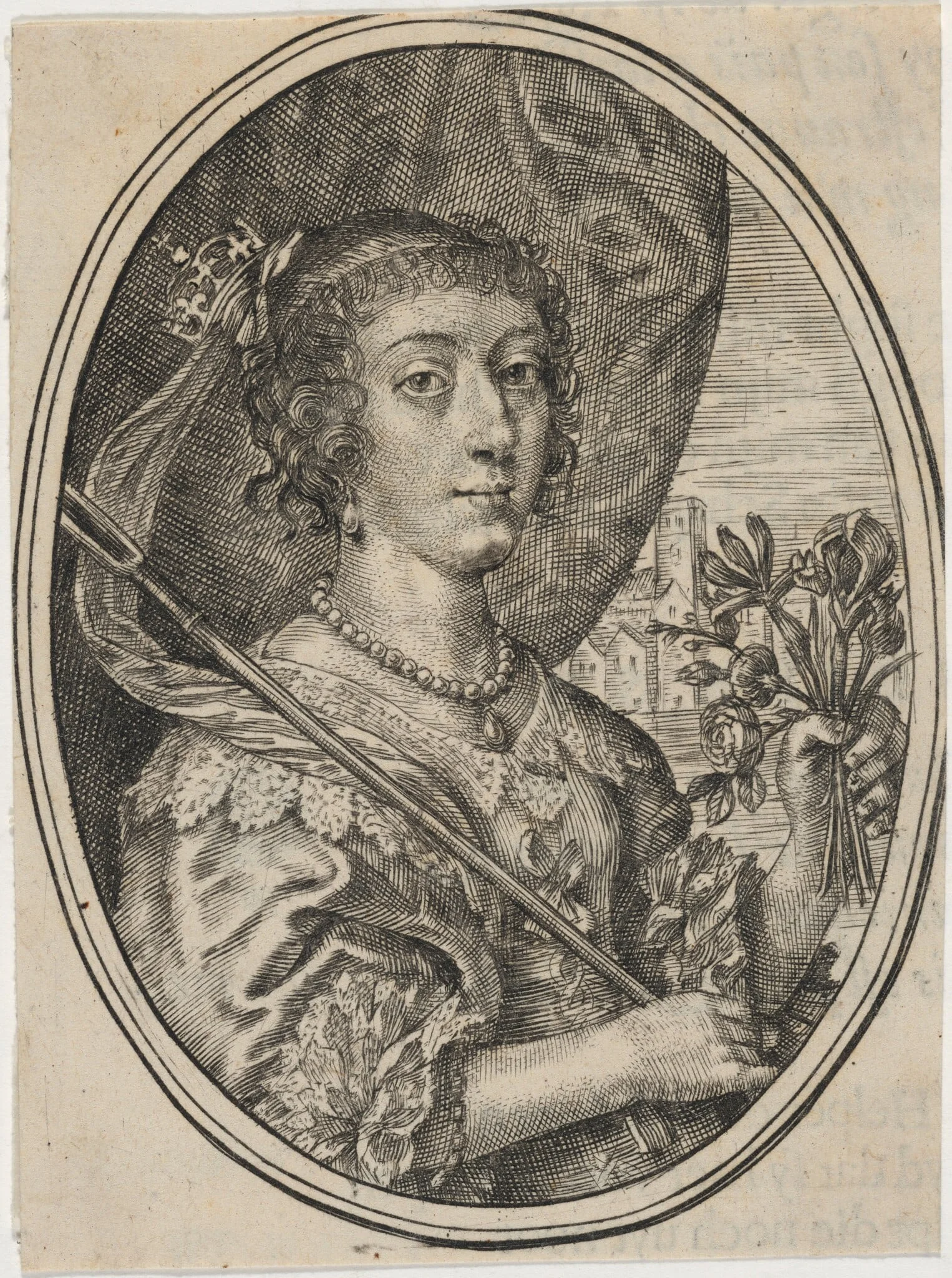 Henrietta Maria (?), by Unknown 19th Century, ink, 1850