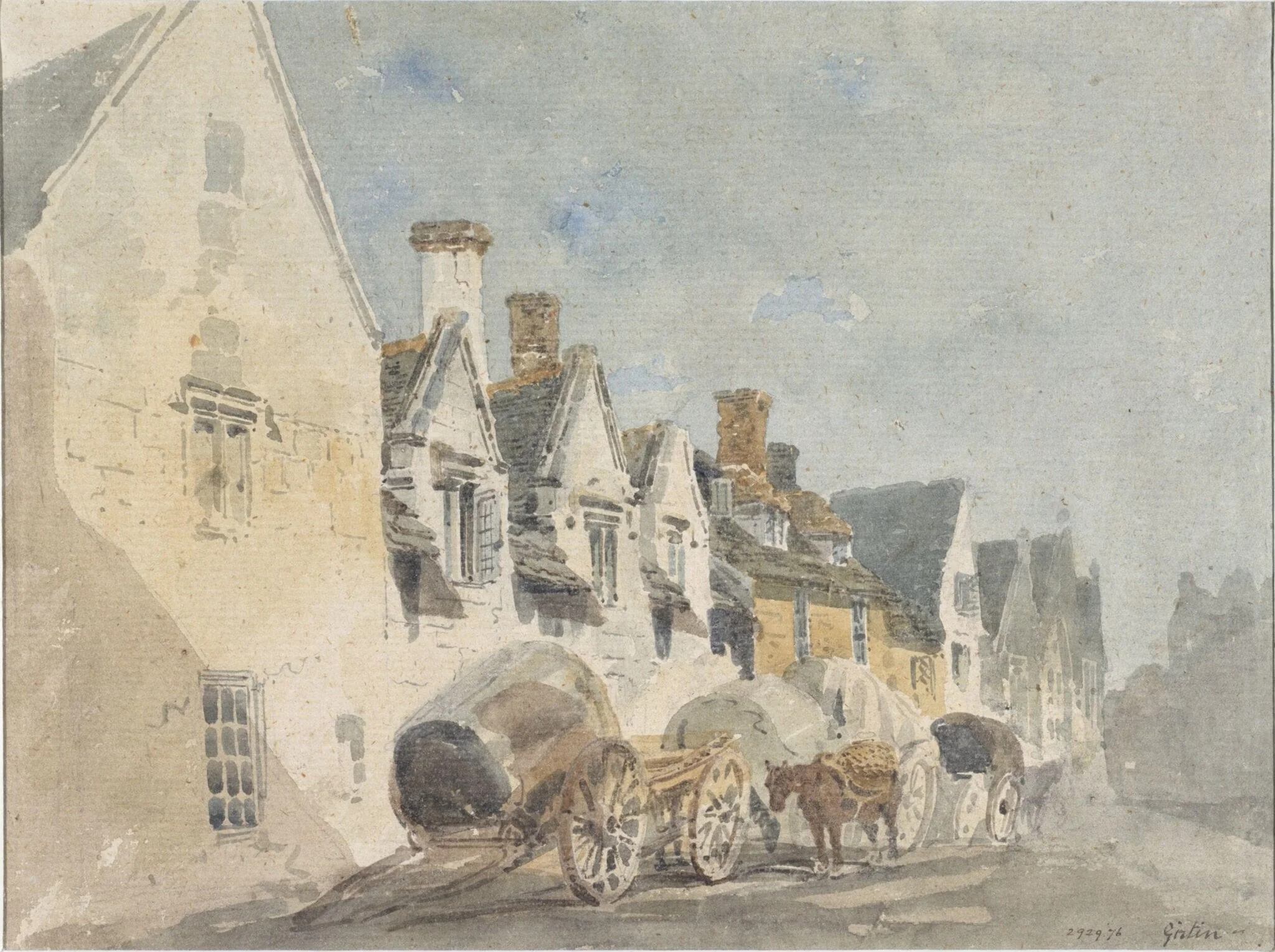 Street in Weymouth, by Thomas Girtin, watercolor, 1798