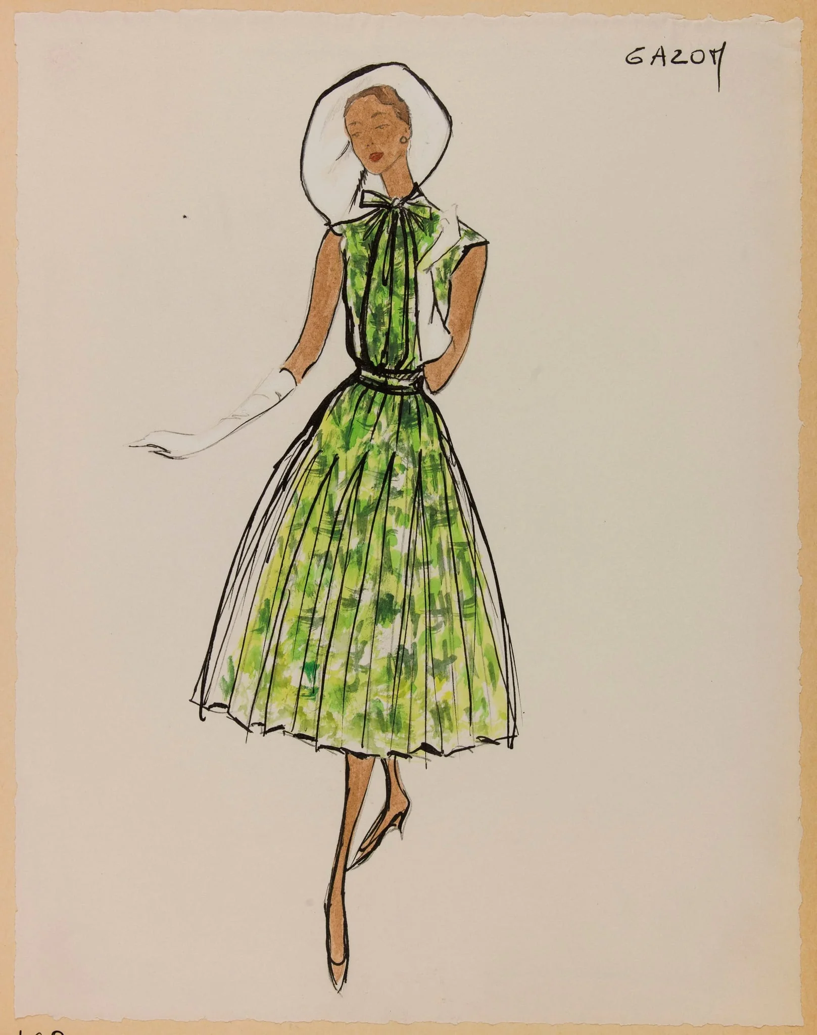 Gazon, by Carven, 1956