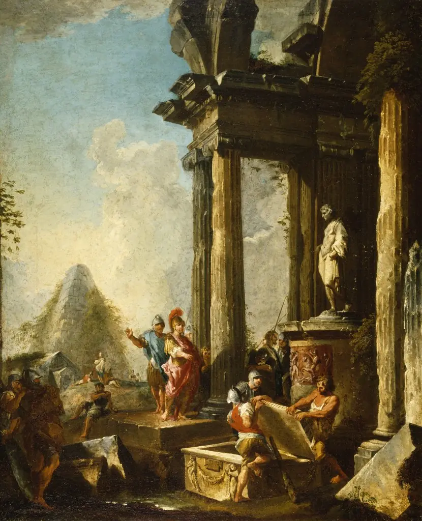 Alexander the Great at the Tomb of Achilles