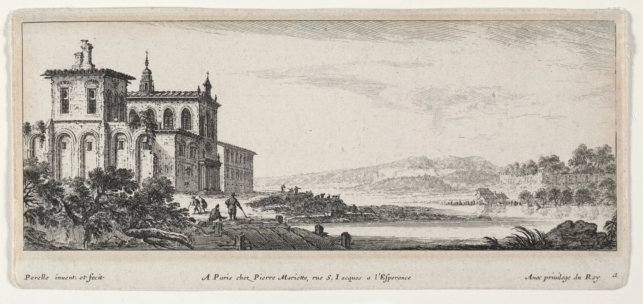 River Scene, by Gabriel Perelle, 1604