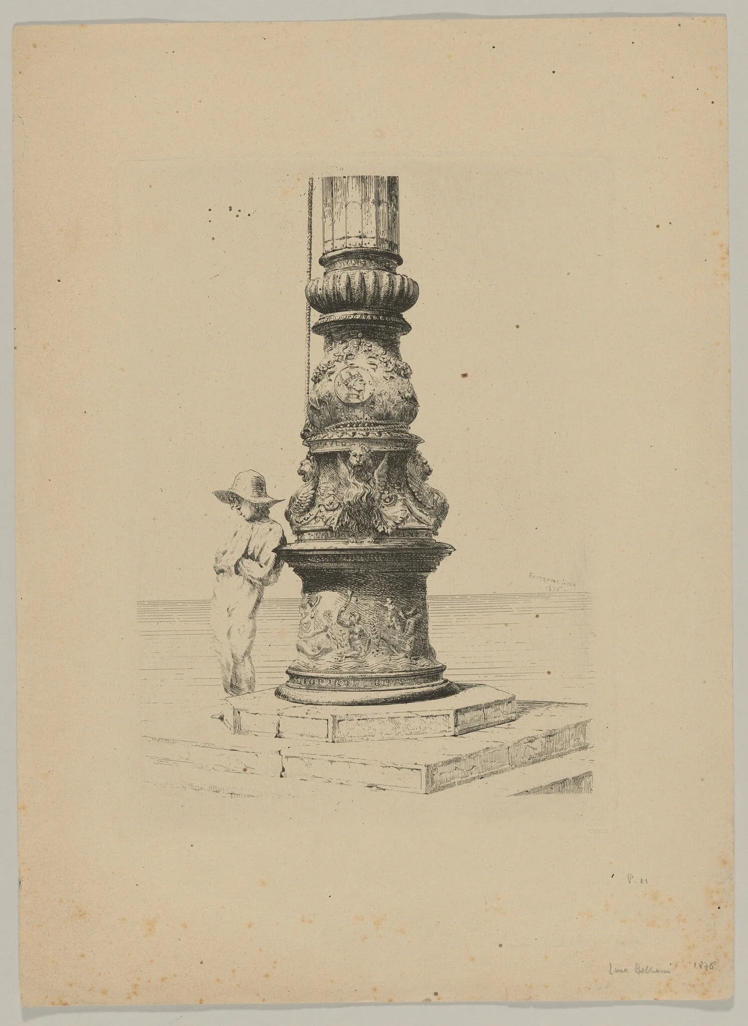 Column in Saint Mark’s Square