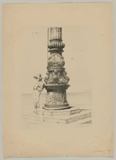 Column in Saint Mark’s Square